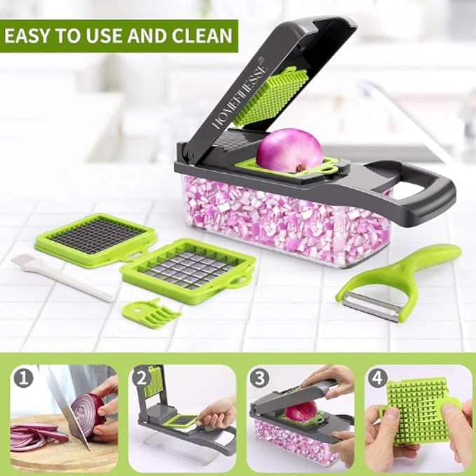 16-in-1 Multifunctional Vegetable Chopper & Slicer