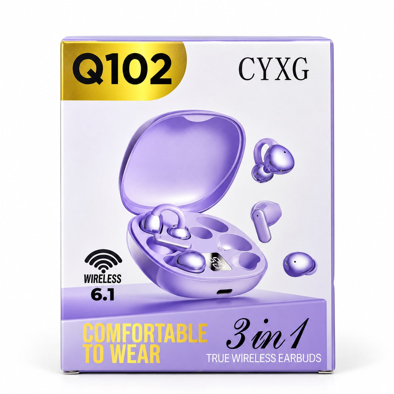 CYXG Q102 3-in-1 Wireless Earbuds! 